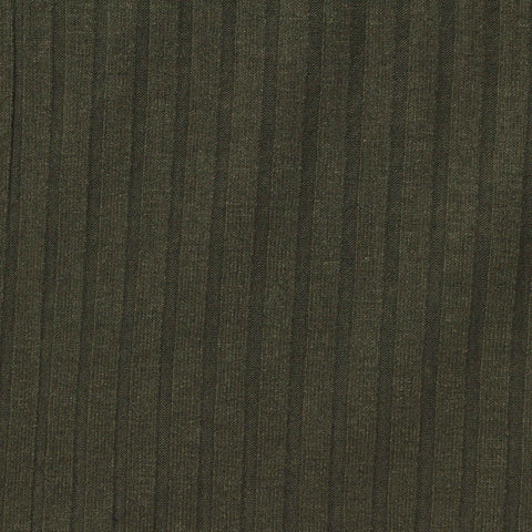 Viscose Stretch Rib Knit Fabric, 220 gsm, 140 cm — Green, ref EF-269460