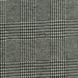 Black Plaid Jacquard, Poly-Viscose