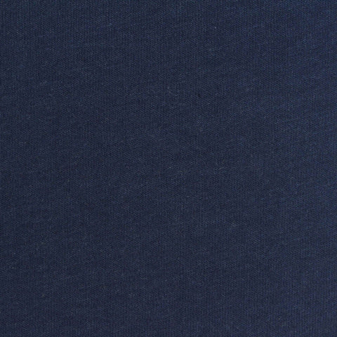 Cotton Polyester Scuba Knit Fabric, 305 gsm, 170 cm — Navy