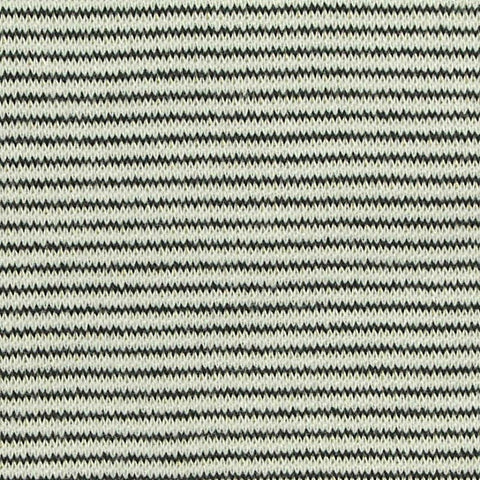 Black Horizontal-Stripe Knit, Polyester, 280 gsm, 160 cm