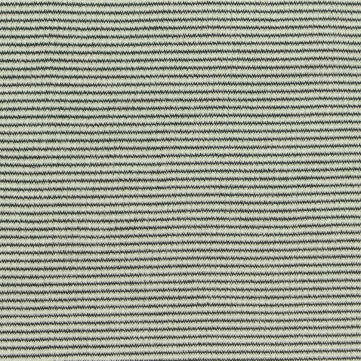 Black Horizontal-Stripe Knit, Polyester, 280 gsm, 160 cm