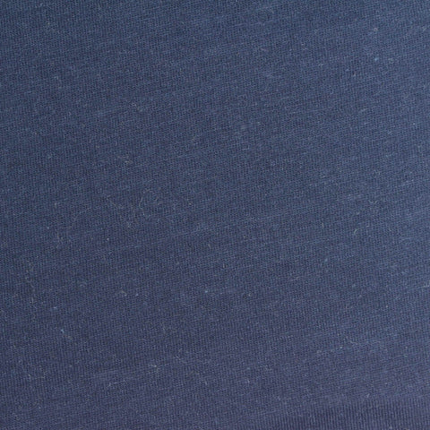 Navy Marl Jersey Knit, Poly-Cotton, 150 gsm