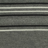 Grey Horizontal-Stripe Jersey Knit, Poly-Viscose