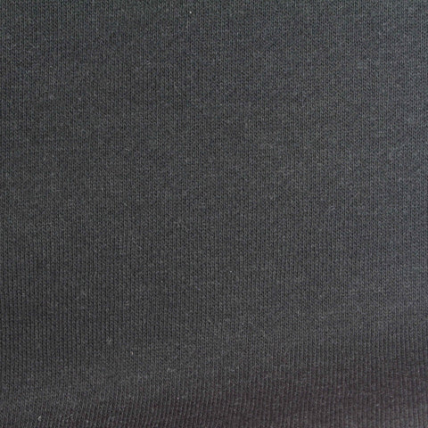 Brushed Polyester Cotton French Terry Fabric, 280 gsm, 185 cm — Grey