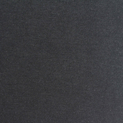 Brushed Cotton Polyester French Terry Fabric, 280 gsm, 185 cm — Grey