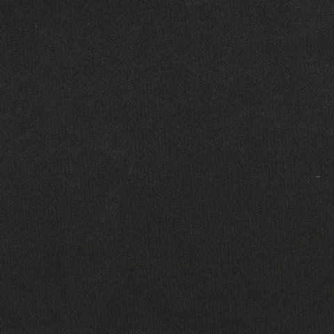 Polyester Viscose Stretch Scuba Knit Fabric, 230 gsm, 160 cm — Black