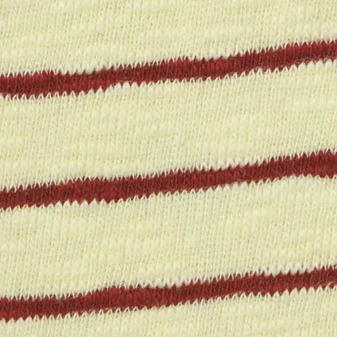 Yellow Horizontal-Stripe Rib Knit, Cotton