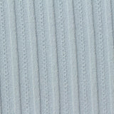 Light Blue Textured Rib Knit, Poly-Cotton
