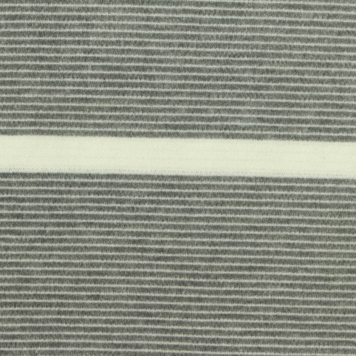 Grey Stripes Knit, Cotton-Poly, 305 gsm