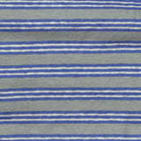 Grey Horizontal-Stripe Knit, Linen-Cotton