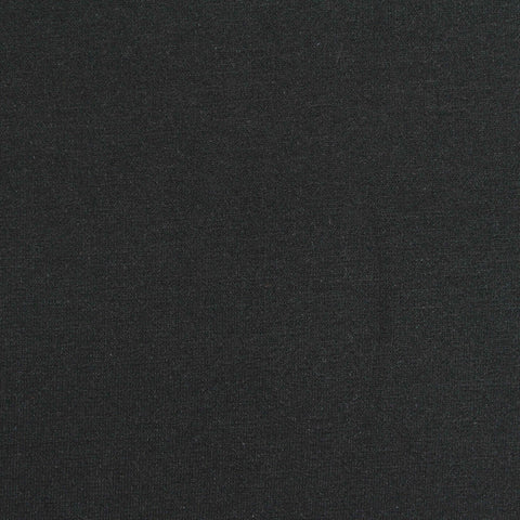Viscose Nylon Stretch Ponte Knit Fabric, 270 gsm, 160 cm — Black, ref EF-269548