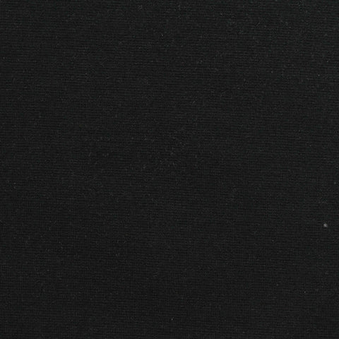 Viscose Nylon Stretch Ponte Knit Fabric, 380 gsm, 155 cm — Black, ref EF-269551