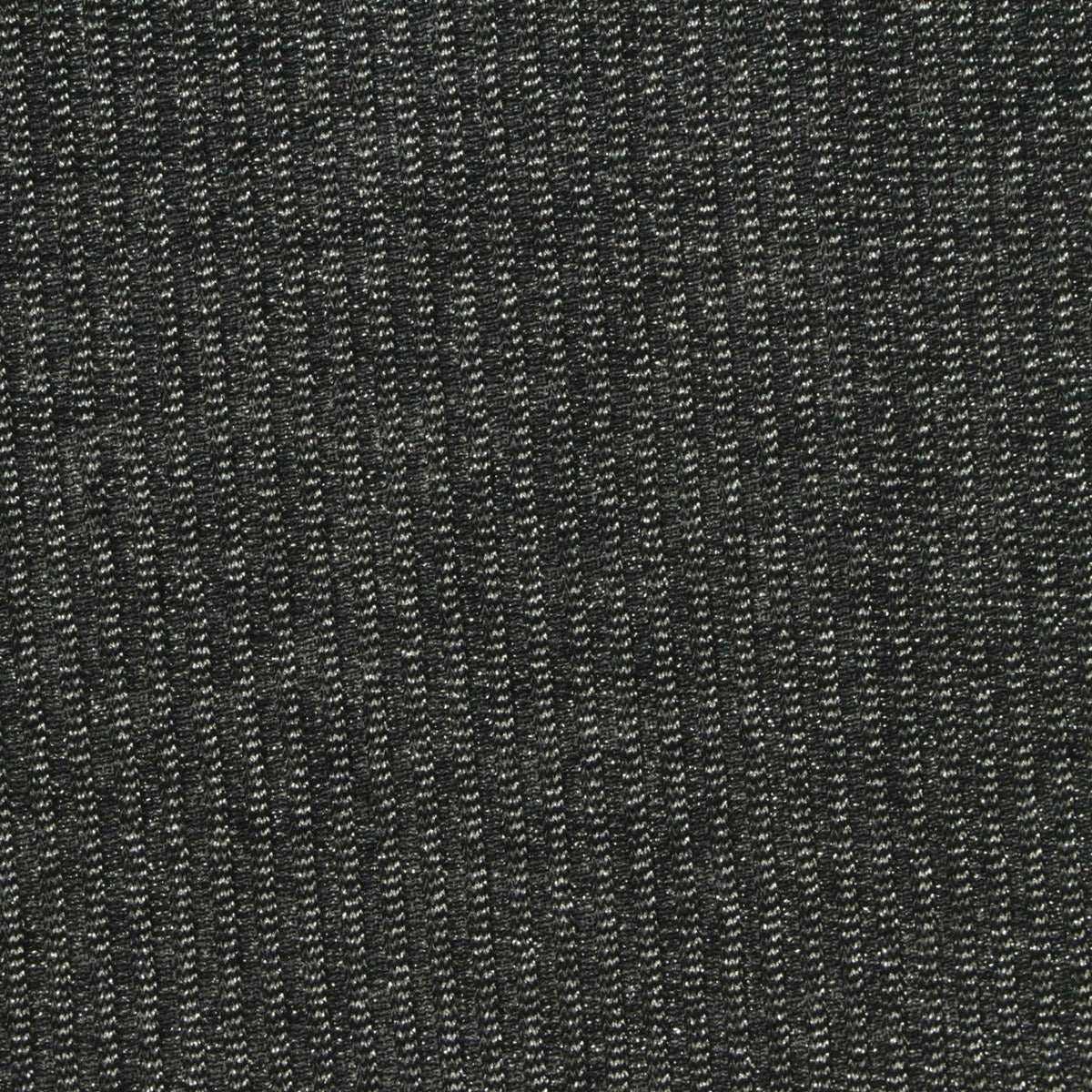 Dark Grey Marl Rib Knit, Viscose-Metallic
