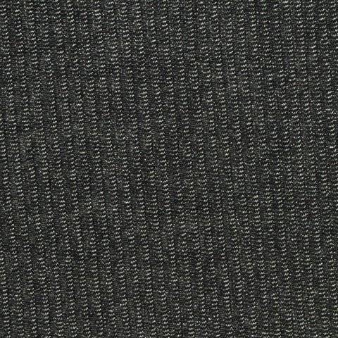 Dark Grey Marl Rib Knit, Viscose-Metallic