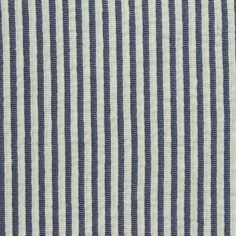 Navy Stripe Jersey Knit, Poly-Viscose, 220 gsm