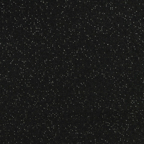 Black Marl Ponte Knit, Polyester, 250 gsm