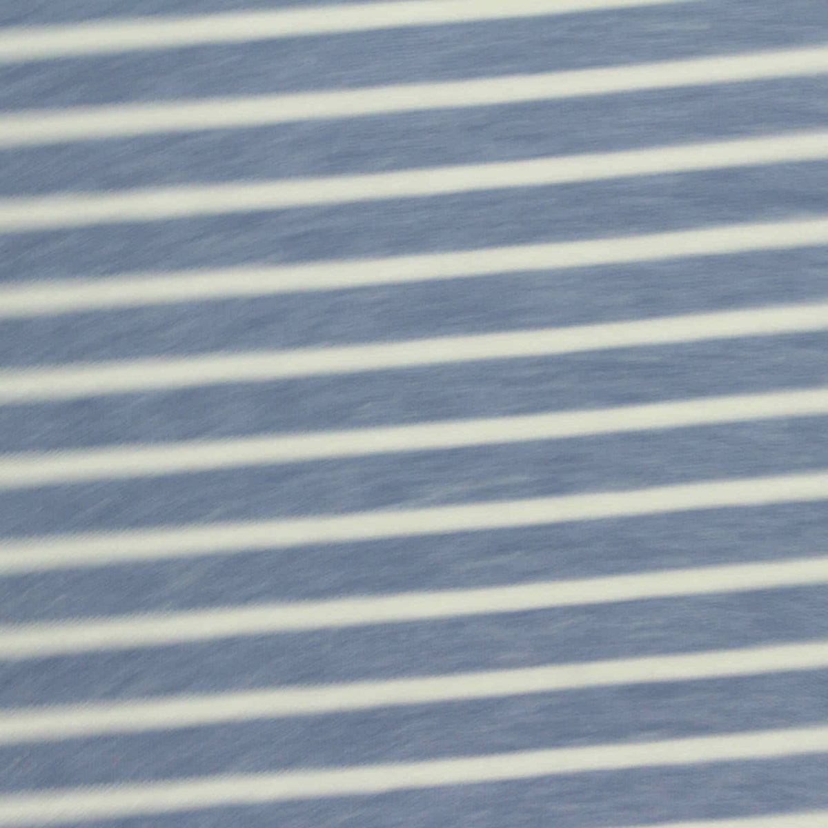 Light Blue Stripes Rib Knit, Poly-Cotton
