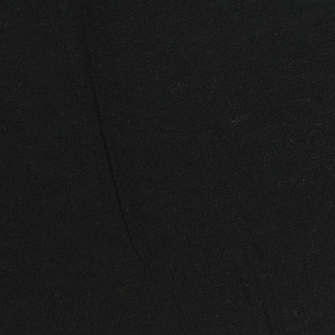 Cotton Stretch Jersey Knit Fabric, 167 gsm, 170 cm — Black