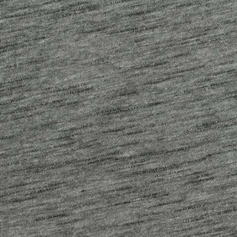 Grey Heathered-Marl Jersey Knit, Poly-Viscose, 170 gsm