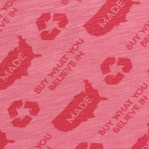 Printed Modal Cotton Stretch Jersey Knit Fabric, 161 gsm, 188 cm — Pink