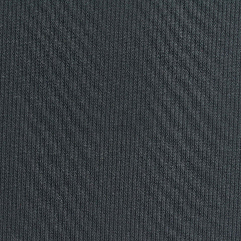 100% Cotton Rib Knit Fabric, 370 gsm, 114 cm — Navy