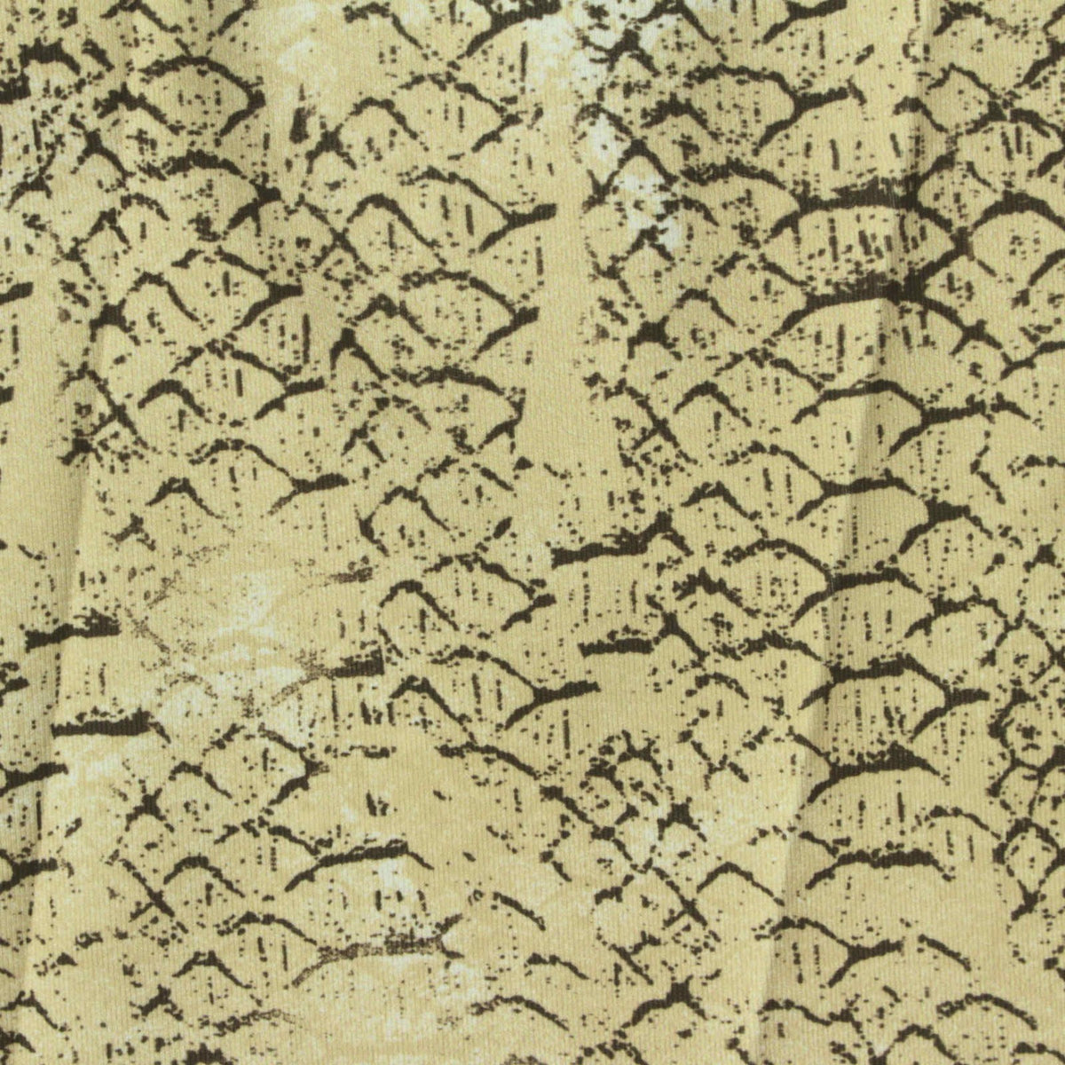 Animal Print Polyester Stretch Sateen Fabric, 227 gsm, 162 cm — Khaki