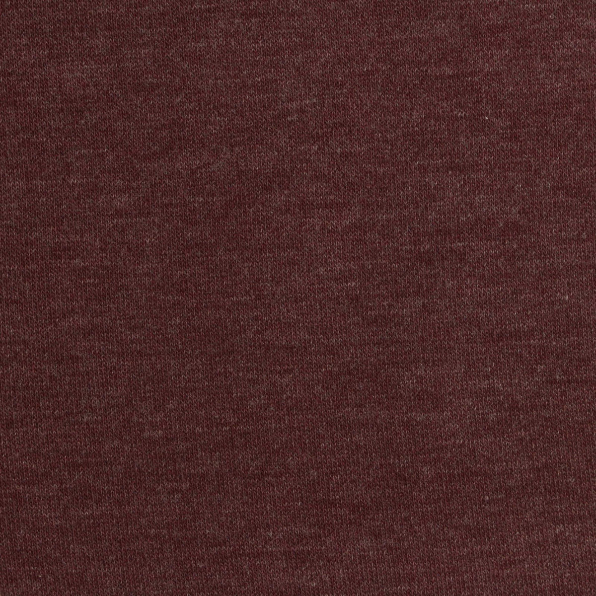Heather Brushed Cotton Polyester French Terry Fabric, 273 gsm, 178 cm — Red