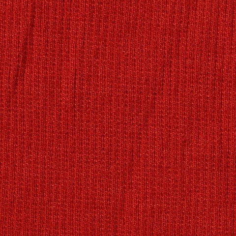 Polyester Cotton Stretch Rib Knit Fabric, 302 gsm, 99 cm — Red