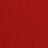 Polyester Cotton Stretch Rib Knit Fabric, 302 gsm, 99 cm — Red