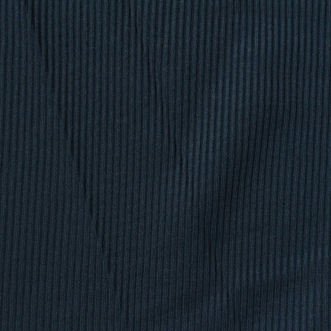 Polyester Stretch Rib Knit Fabric, 355 gsm, 127 cm — Navy