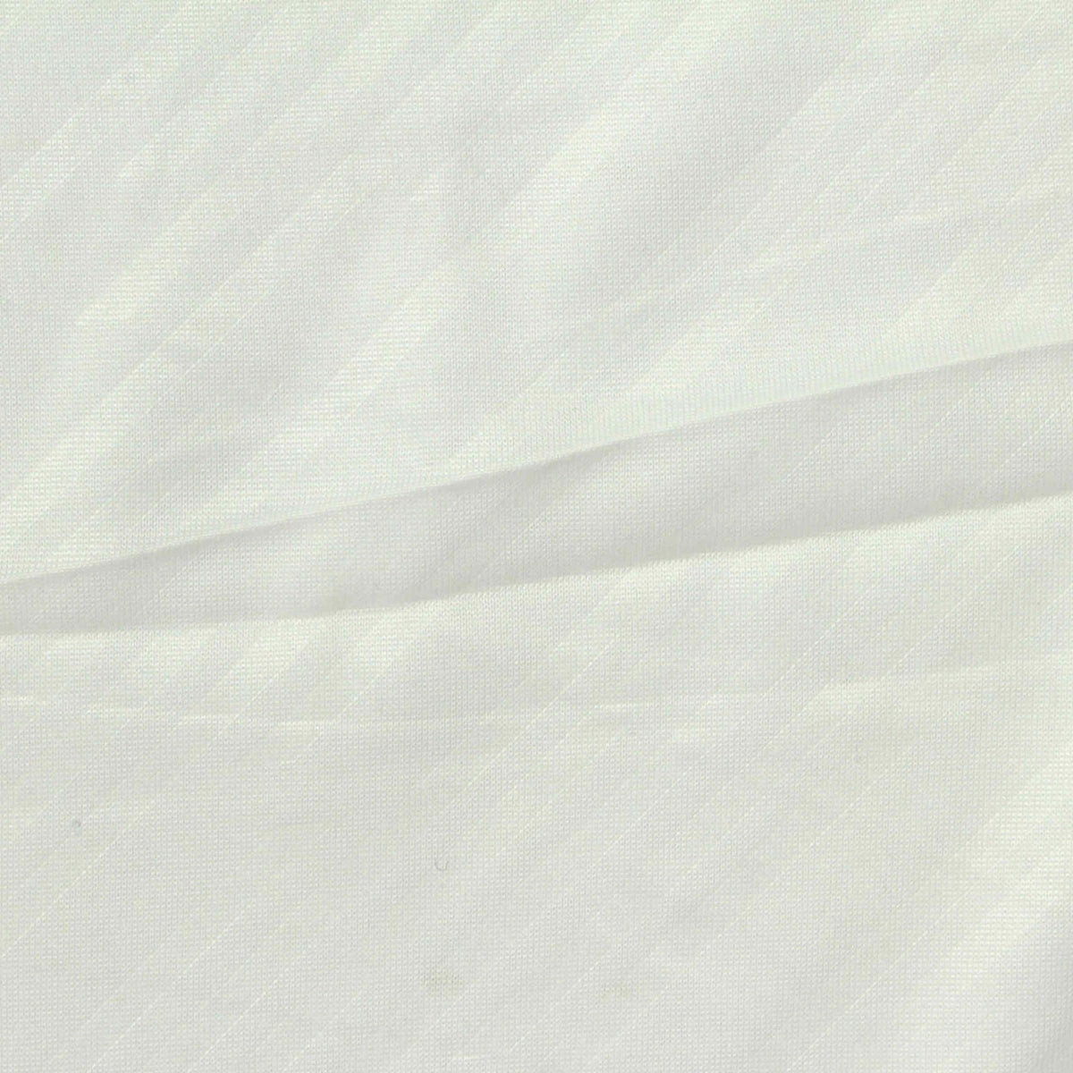 White Diagonal-Stripe Jersey Knit, Polyester
