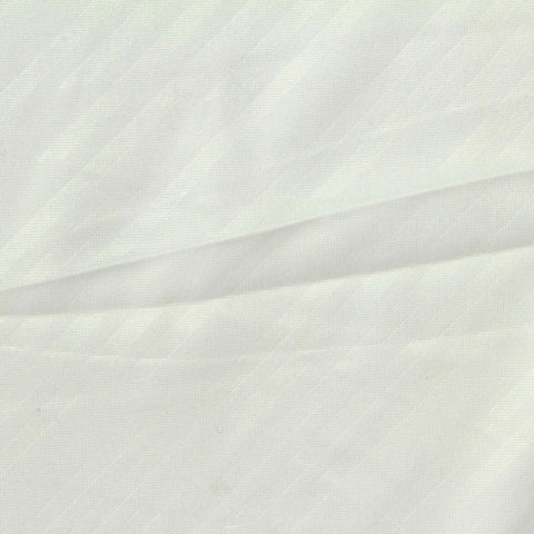 White Diagonal-Stripe Jersey Knit, Polyester