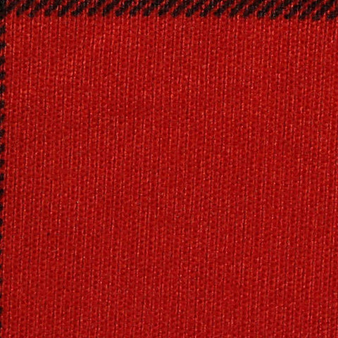 Red Plaid Chunky Knit, Polyester, 170 gsm