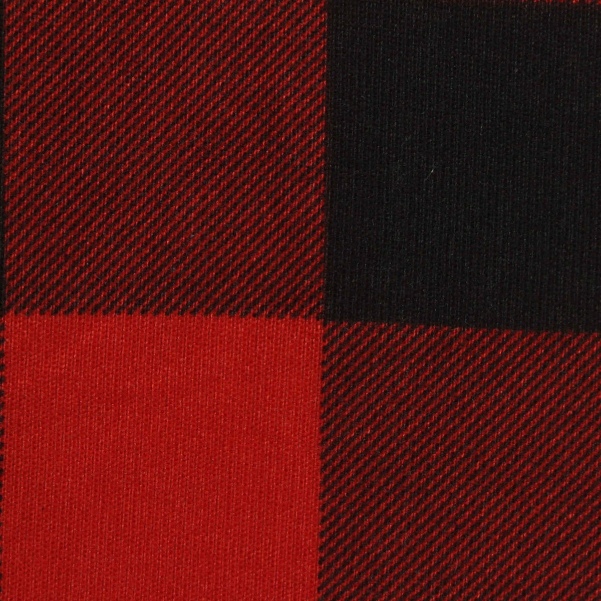 Red Plaid Chunky Knit, Polyester, 170 gsm