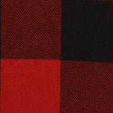 Red Plaid Chunky Knit, Polyester