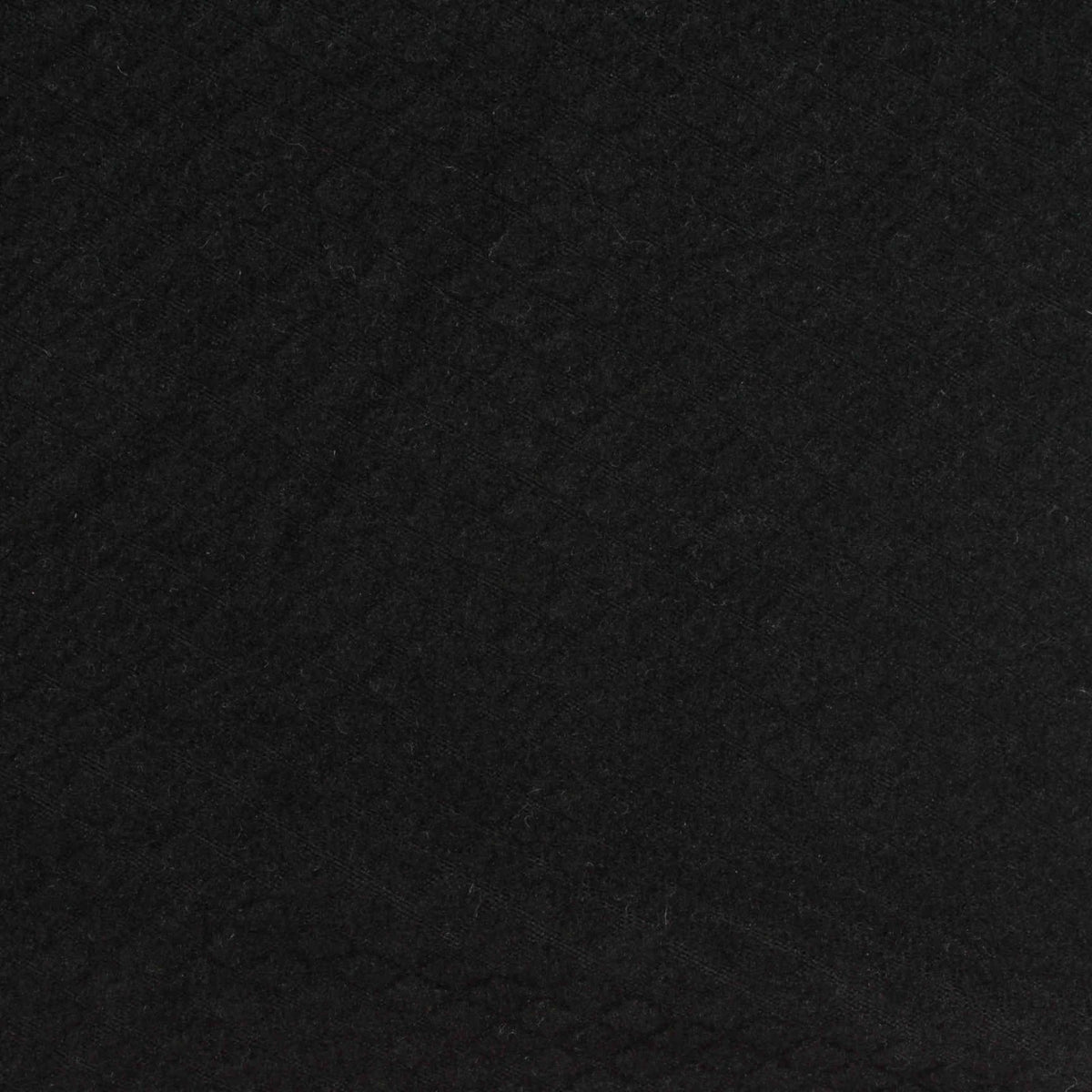 Polyester Stretch French Terry Fabric, 165 gsm, 145 cm — Black