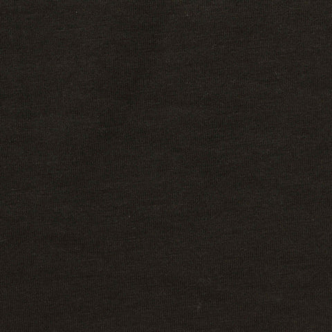 Cotton Viscose Jersey Knit Fabric, 170 gsm, 155 cm — Black