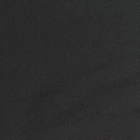 Brushed Polyester Stretch Milk Silk Knit Fabric, 265 gsm, 150 cm — Black
