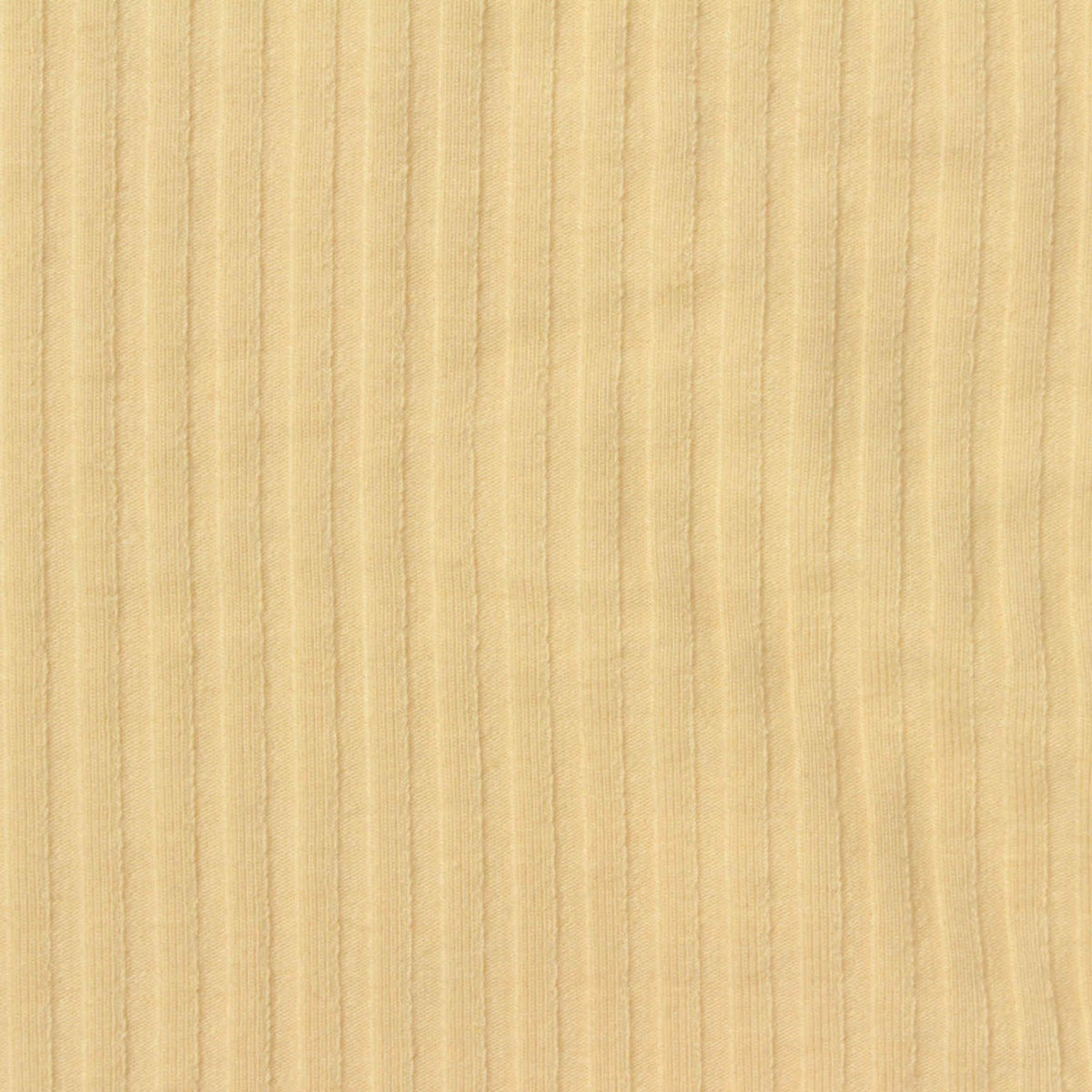Cotton Polyester Stretch Rib Knit Fabric, 215 gsm, 140 cm — Yellow