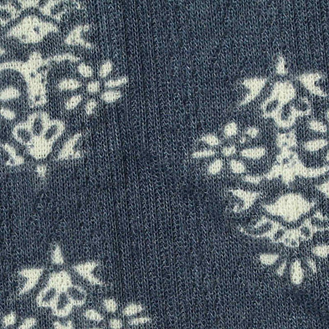 White Floral Pointelle Knit, Polyester