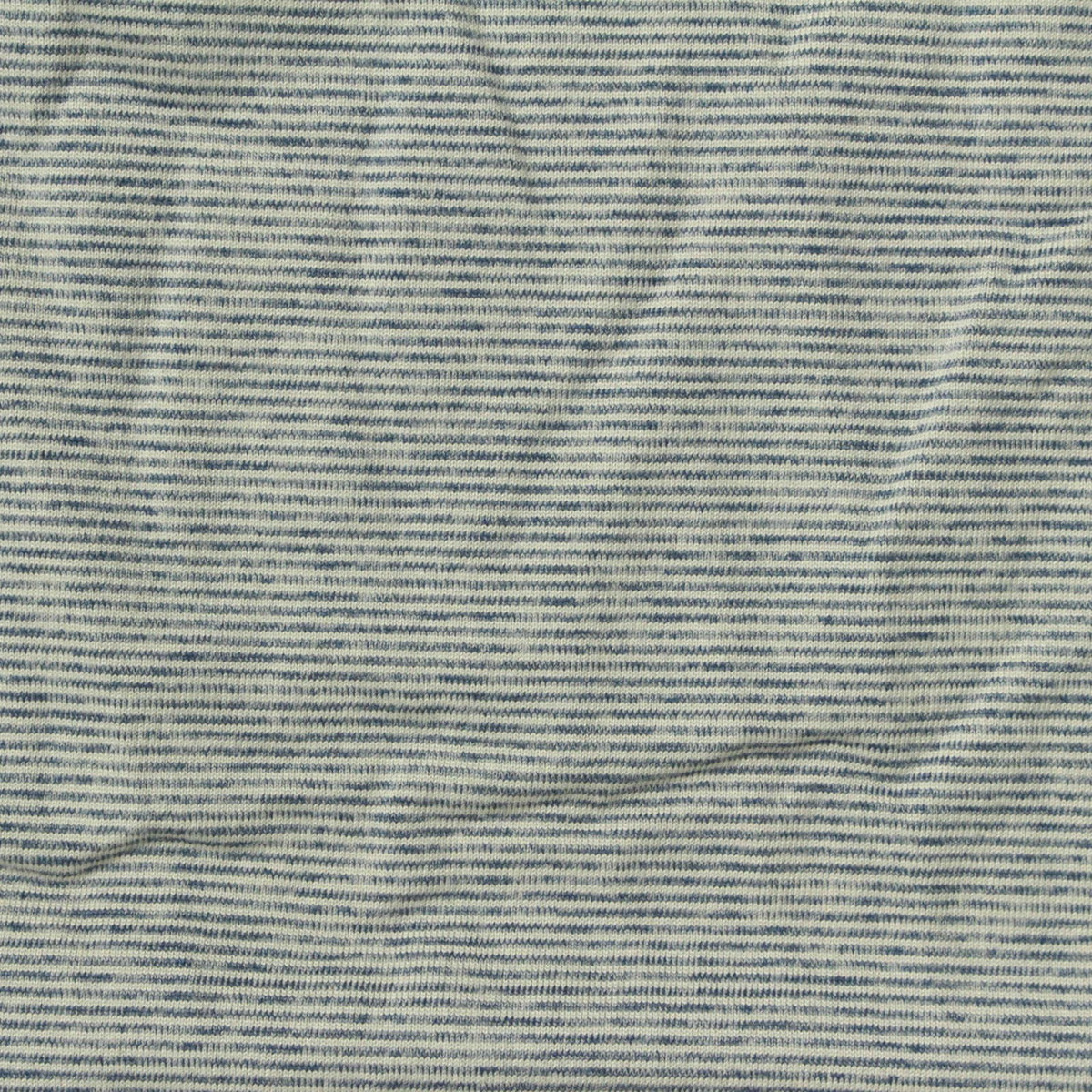 Dark Blue Horizontal-Stripe Jersey Knit, Polyester, 170 gsm