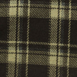 Dark Brown Plaid Jacquard, Poly-Viscose