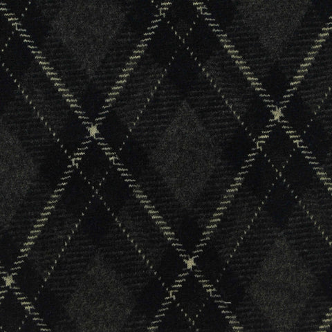 Dark Grey Argyle Jacquard, Poly-Viscose