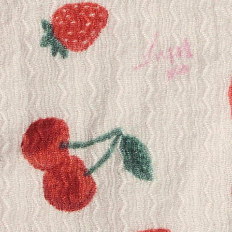Red Leaves Warp Knit, Polyester