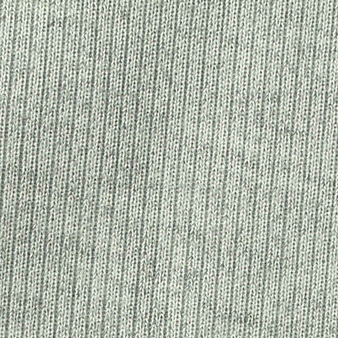 Light Grey Marl Rib Knit, Polyester, 350 gsm