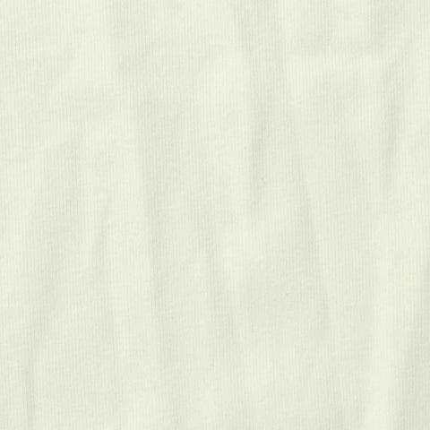 Cotton Stretch Rib Knit Fabric, 210 gsm, 160 cm — White
