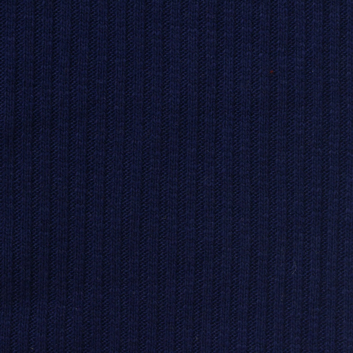Polyester Viscose Stretch Rib Knit Fabric, 206 gsm, 175 cm — Navy