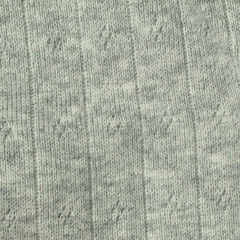 Light Grey-Green Tone-on-Tone Diamond Pointelle Knit, Cotton