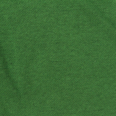 Brushed Cotton Polyester French Terry Fabric, 300 gsm, 155 cm — Green