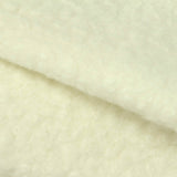 100% Polyester Sherpa Fleece Fabric, 350 gsm, 165 cm — Beige